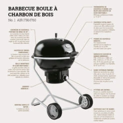 Barbecue Charbon Air F50 - Rosle* -Weber Magasin barbecue charbon rosle f50 4004293250018 7