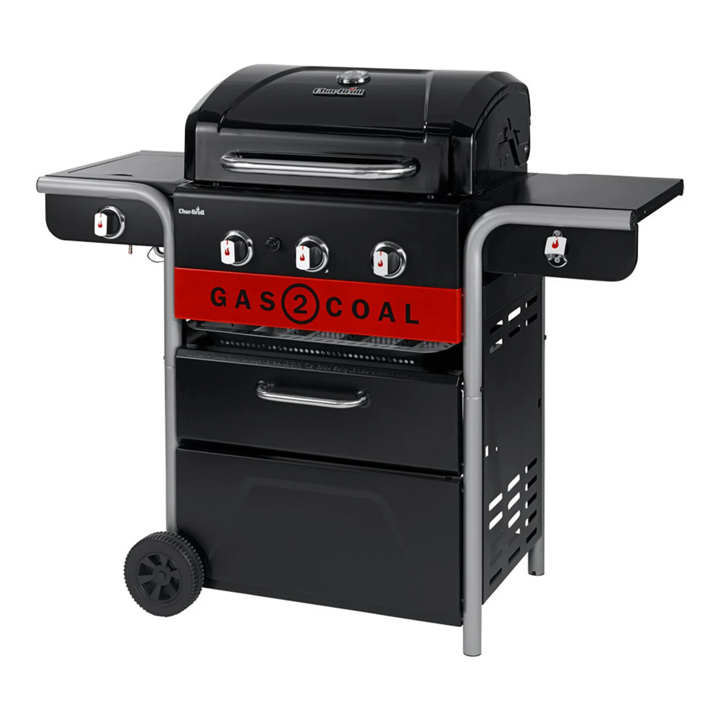 Barbecue Hybride Gaz Et Charbon De Bois Gas2Coal 2.0 330 - Char-Broil 4 Barbecue Hybride Gaz Et Charbon De Bois Gas2Coal 2.0 330 - Char-Broil – Image 4