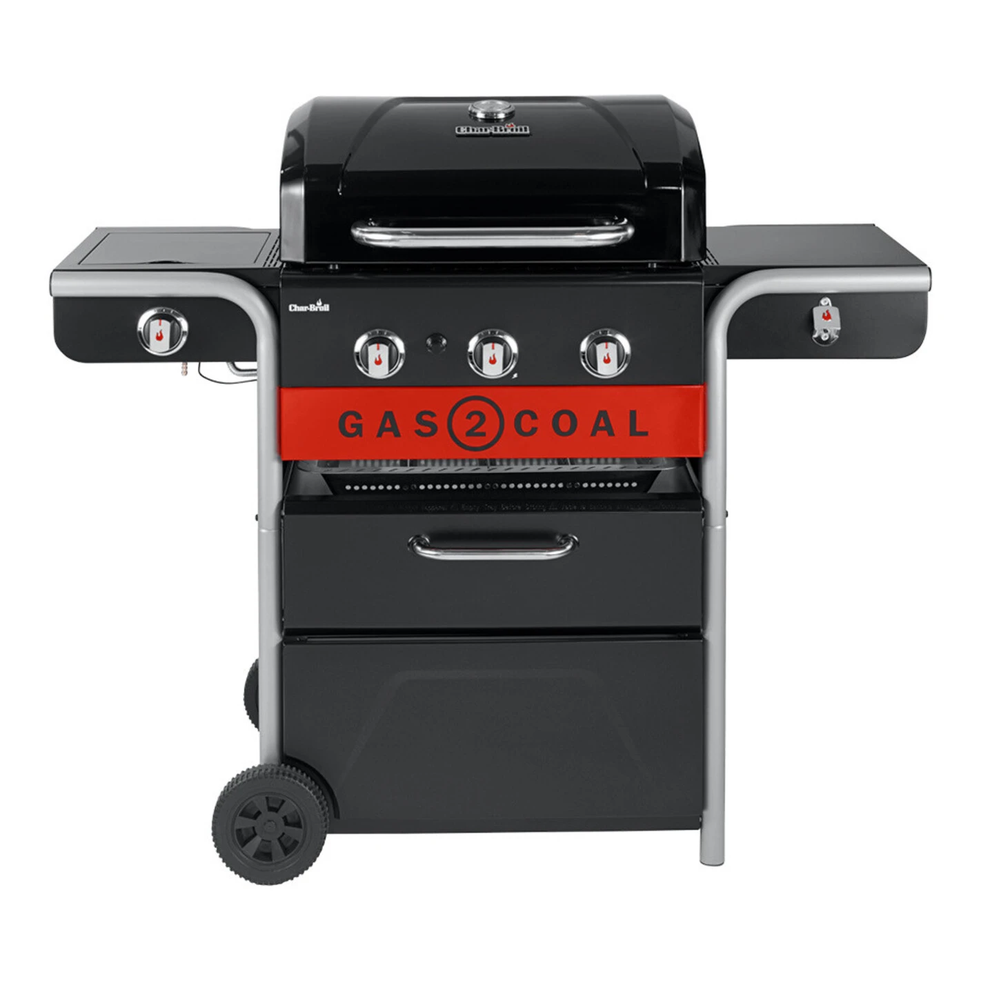 Barbecue Hybride Gaz Et Charbon De Bois Gas2Coal 2.0 330 - Char-Broil 1 Barbecue Hybride Gaz Et Charbon De Bois Gas2Coal 2.0 330 - Char-Broil