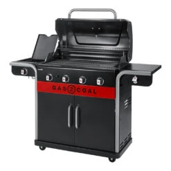 Barbecue Hybride Gaz Et Charbon Gas2Coal 440 - Char-Broil -Weber Magasin barbecue gas2coal 440 hybride gaz et charbon charbroil 4260547594448 2