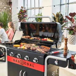 Barbecue Hybride Gaz Et Charbon Gas2Coal 440 - Char-Broil -Weber Magasin barbecue gas2coal 440 hybride gaz et charbon charbroil 4260547594448 4