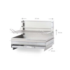 Barbecue Charbon Encastrable Montory Inox Marin - Le Marquier -Weber Magasin barbecue vintage montory 61 x 40 inox le marquier 3339380062702 2