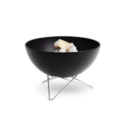Brasero Rond Acier émaillé Noir Bowl + Pied Bas + Plancha - Höfats -Weber Magasin bowl hofats pied bas plancha 4260447330931 5