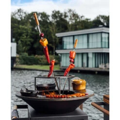 Brasero OFYR Island Noir 100 Tablette Teck + Housse 5 Brasero OFYR Island Noir 100 Tablette Teck + Housse -Weber Magasin brasero ofyr island noir 100 100 tablette bois 7436933035056 2