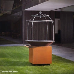 Cage De Cuisson Brasero Classic 120 + PRO - Ofyr -Weber Magasin cage cuisson acier 120 6019914756716 2