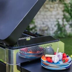 Combo Plancha Gaz Fusion 60 Inox Marin 2 Brûleurs Avec Chariot - ENO -Weber Magasin combo fusion 60 inox eno 3224780043386 7