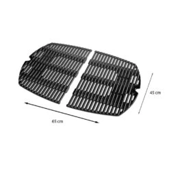 Grille De Cuisson Fonte émaillée Q300/Q3000 - Weber -Weber Magasin grille de cuisson pour q300 barbecue a gaz weber 0077924038853 2