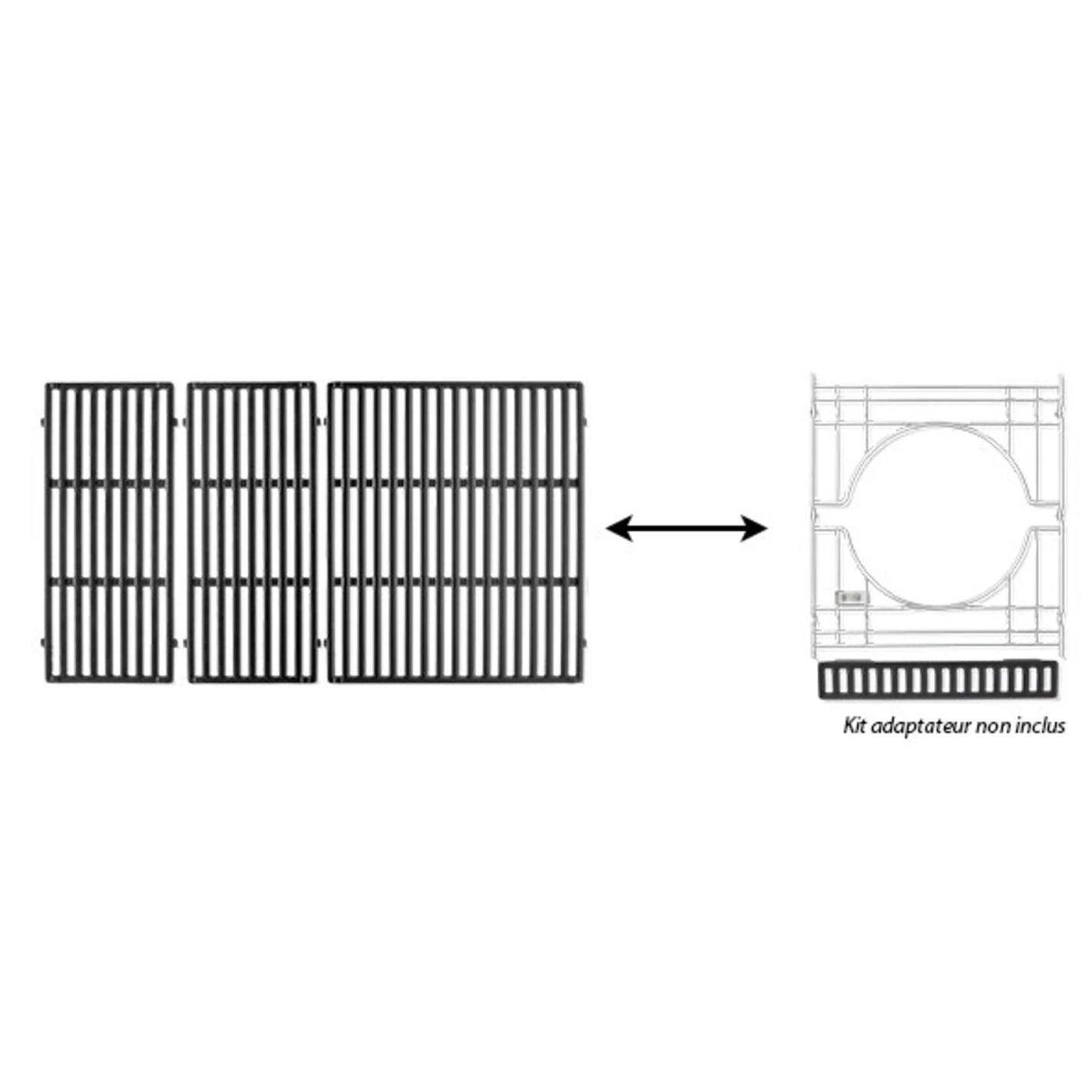 Grilles Fonte émaillée Crafted Genesis 400 (2016+) - Weber 2 Grilles Fonte émaillée Crafted Genesis 400 (2016+) - Weber – Image 2