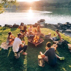 Brasero Corten Triple ⌀120 Cm - Höfats -Weber Magasin hofats triple 120 cm 4260447330443 3