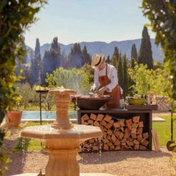 Brasero OFYR Island Noir 85 Céramique Gris Foncé + Housse -Weber Magasin island noir 85 100 ceramique gris fonce 2020000019978 2