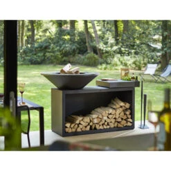 Brasero OFYR Island Noir 85 Céramique Gris Foncé + Housse -Weber Magasin island noir 85 100 ceramique gris fonce 2020000019978 4