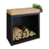 Billot Noir 90 Cm Bois De Teck - OFYR