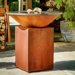 Brasero Corten Classic 100 - Ofyr -Weber Magasin ofyr classic brasero plancha corten 3291081336219 3