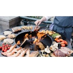 Brasero Plancha OFYR Island 100 En Corten + Plan De Travail Teck -Weber Magasin ofyr island 100 brasero plancha 7430440898821 7