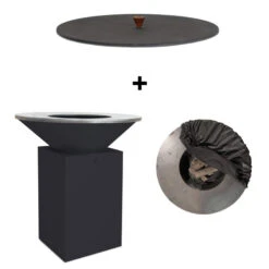 Meilleures ventes 12 Pack Brasero Classic 100 Noir + Couvercle - OFYR