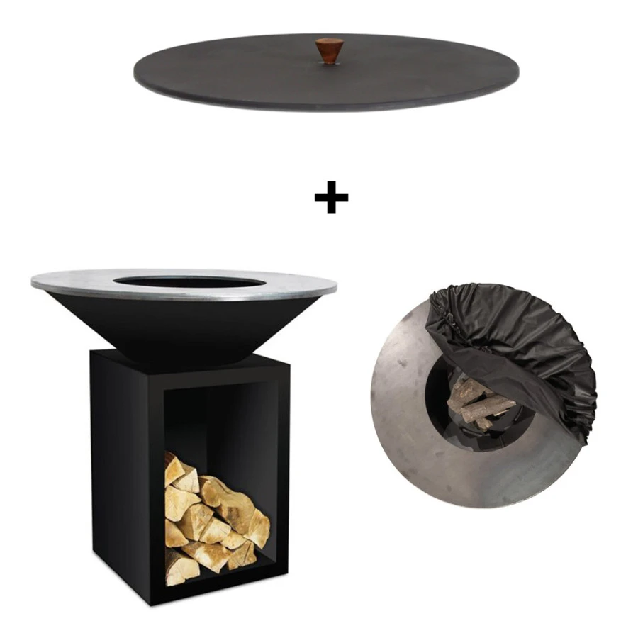 Pack Brasero Storage 100 Noir + Couvercle - OFYR 1 Pack Brasero Storage 100 Noir + Couvercle - OFYR