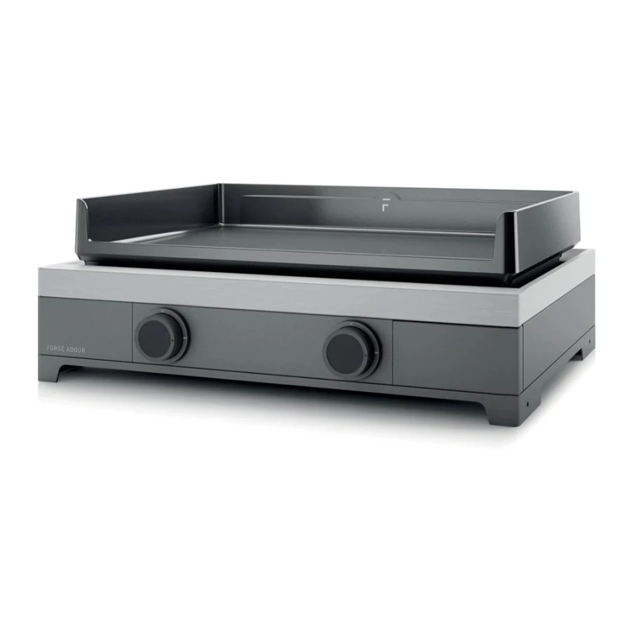 PACK Combo Plancha Gaz Modern 60 Acier Gris / Noir + Chariot + Kit De Nettoyage - Forge Adour 2 PACK Combo Plancha Gaz Modern 60 Acier Gris / Noir + Chariot + Kit De Nettoyage - Forge Adour – Image 2