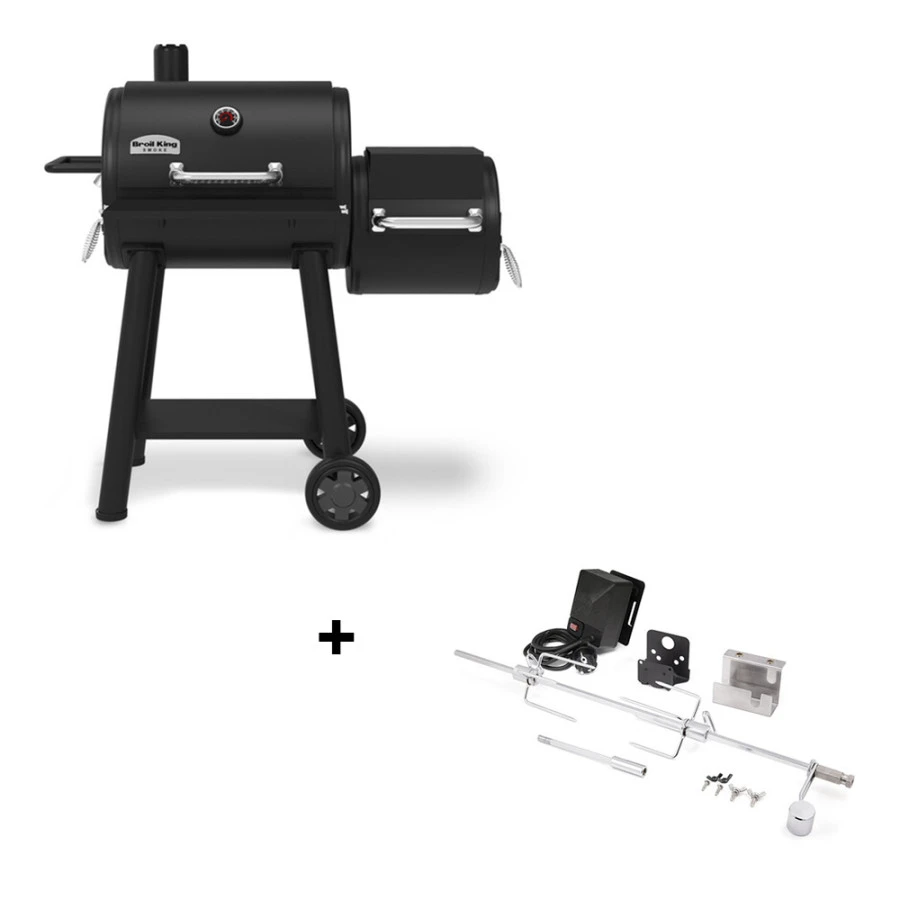 Pack Barbecue Smoke Offset 400 + Rôtissoire - Broil King 1 Pack Barbecue Smoke Offset 400 + Rôtissoire - Broil King