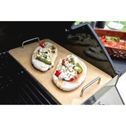 Pierre à Pizza Méridian / Titan Rectangle + Poignées - Cadac -Weber Magasin pierre pizza rectangulaire pour bbq meridian titan cadac 6001773983945 2