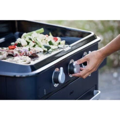 Plancha Gaz Enosign 65 Bleue Navy Avec Capot - ENO* -Weber Magasin plancha enosign 65 bleue navy capot gaz eno 3224780040088 8