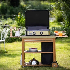 Plancha Enosign 65 Inox Et Noir Avec Capot - ENO* -Weber Magasin plancha enosign 65 inox et noir capot 3224780041207 5