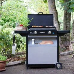 Plancha Gaz Sur Chariot Blue Flame EXLD - Campingaz -Weber Magasin plancha gaz blue flame exld chariot campingaz 3138522114398 2