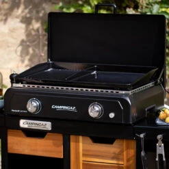 Plancha Gaz Blue Flame LXD Twin + Couvercle - Campingaz -Weber Magasin plancha gaz blue flame lxd twin campingaz 3138522119416 5