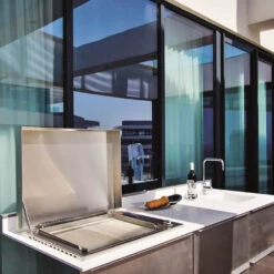 Plancha Gaz Encastrable Oasi 55 Lisse Rainurée - Planet 7 Plancha Gaz Encastrable Oasi 55 Lisse Rainurée - Planet -Weber Magasin plancha planet inox gaz oasi 55 lisse rainuree 8033945789046 3