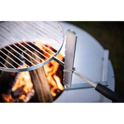 Grille Brasero En Inox ø38cm + Support - Feu Du Jardin -Weber Magasin support grille inox 38 cm feu du jardin 7640154913035 2
