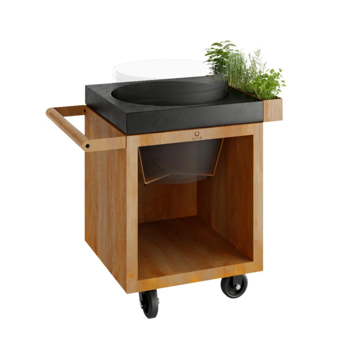 Table Corten Pro 65 Béton Kamado The Bastard - Ofyr 1 Table Corten Pro 65 Béton Kamado The Bastard - Ofyr